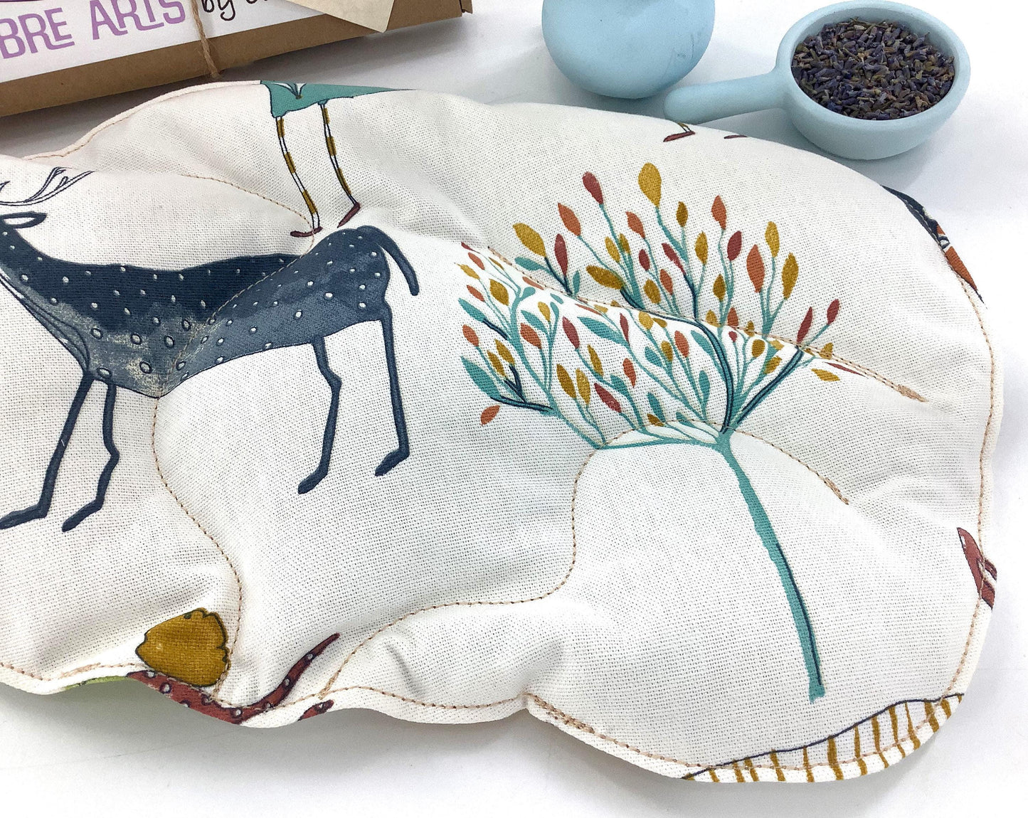 Forest Microwave Wheat Bag. Scented or Unscented 2L Hot Water Bottle Shaped Heat Pack. 36cm by 21cm Hand Crafted Heat Therapy Eco Gift