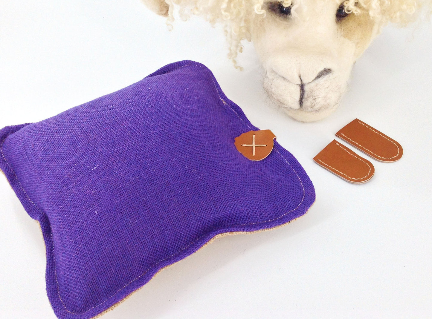 Large Needle Felting Mat. 12 inchSquare pre filled in purple