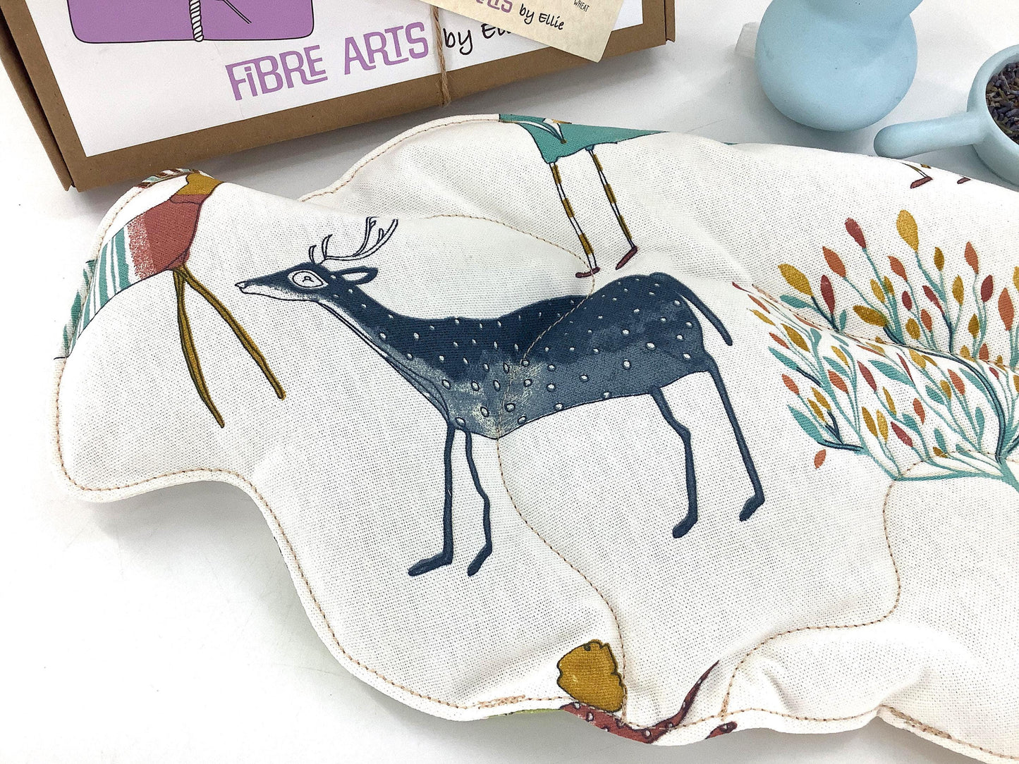 Forest Microwave Wheat Bag. Scented or Unscented 2L Hot Water Bottle Shaped Heat Pack. 36cm by 21cm Hand Crafted Heat Therapy Eco Gift