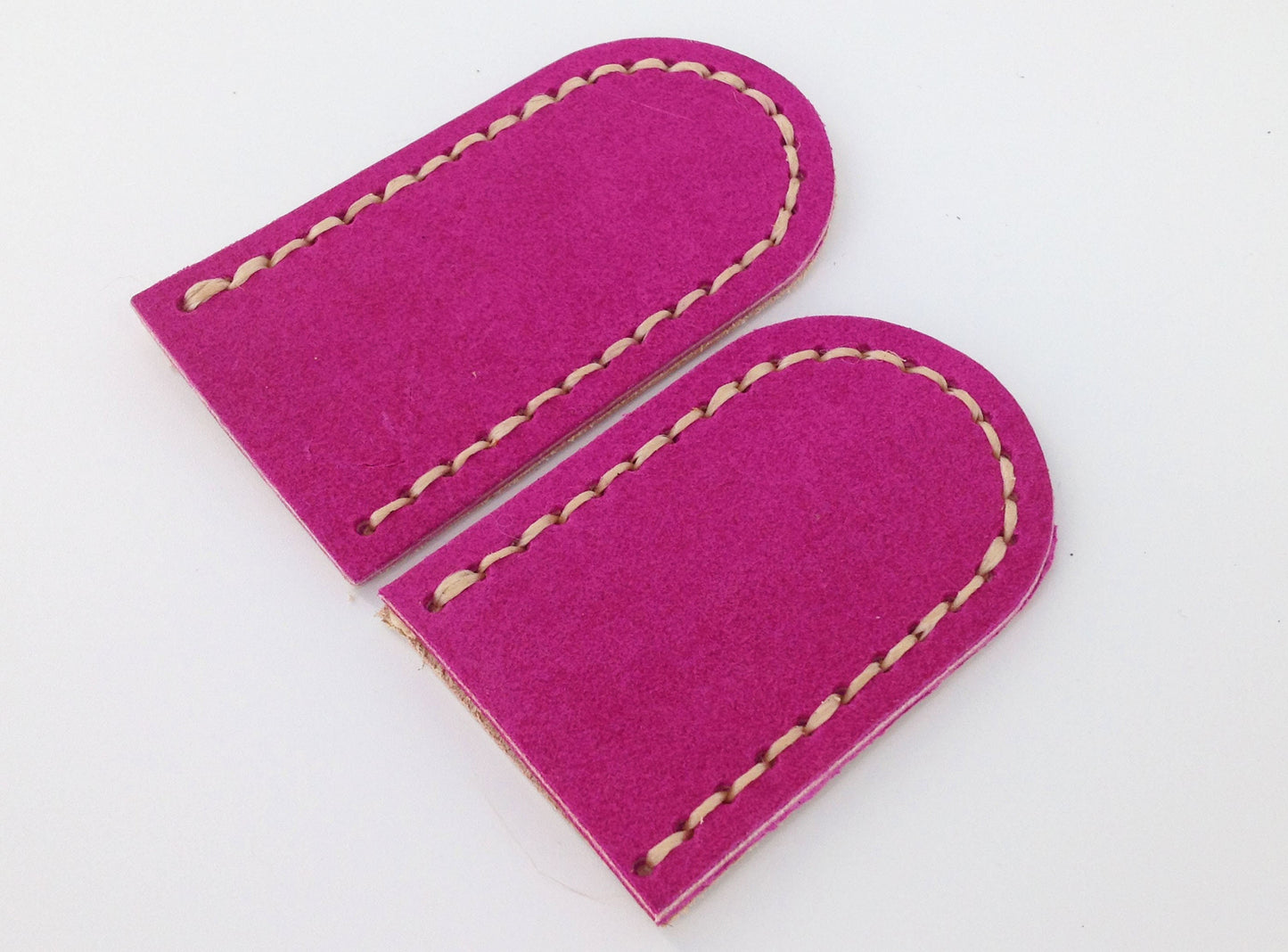 Hessian Needle Felting Mats in Pink. Pre-filled