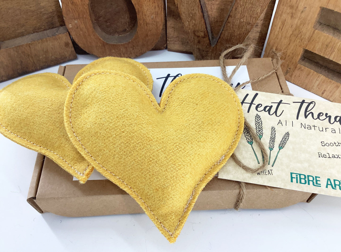 Wheat Hand Warmers. Pocket Size Reusable Heat Packs. Luxury Yellow Wool Microwaveable Handmade Warming Gift