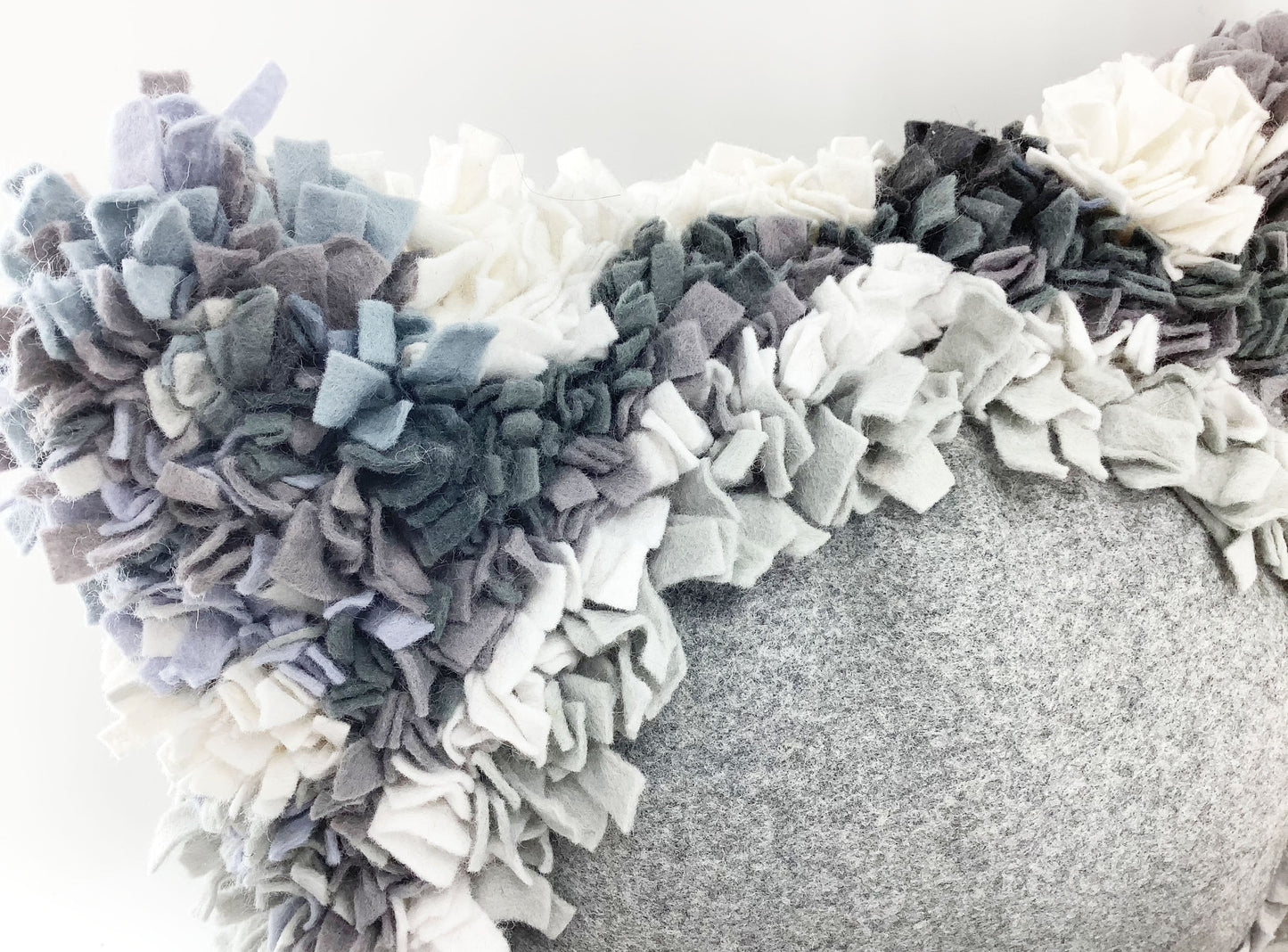 Latch Hook Rag Rug Cushion Making Kit. Mindful Recycled Eco Craft Gift