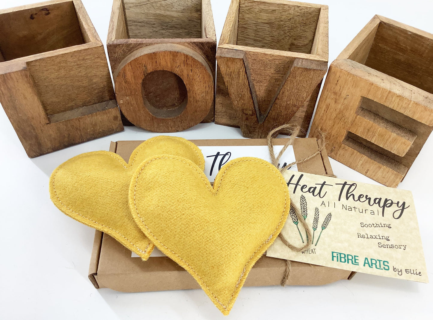 Wheat Hand Warmers. Pocket Size Reusable Heat Packs. Luxury Yellow Wool Microwaveable Handmade Warming Gift
