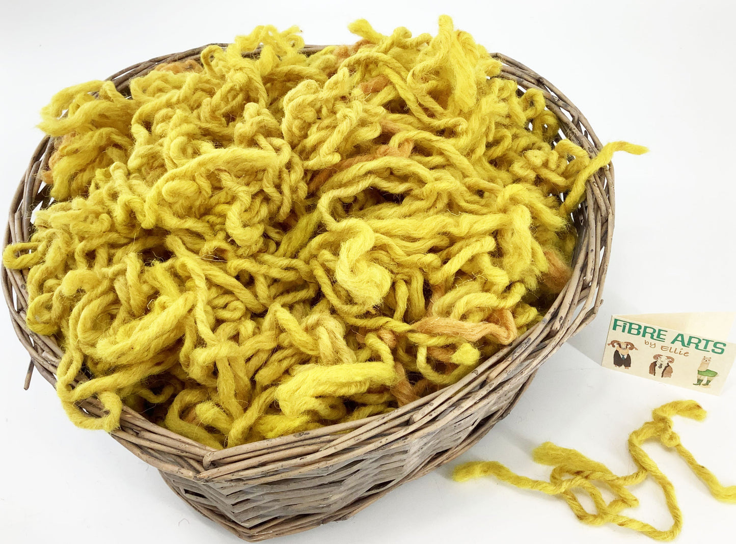 Rug Yarn for Punch Needle, Rug Making, Creative Weaving or Tapestry. Chunky 100% Wool in Yellow Shades