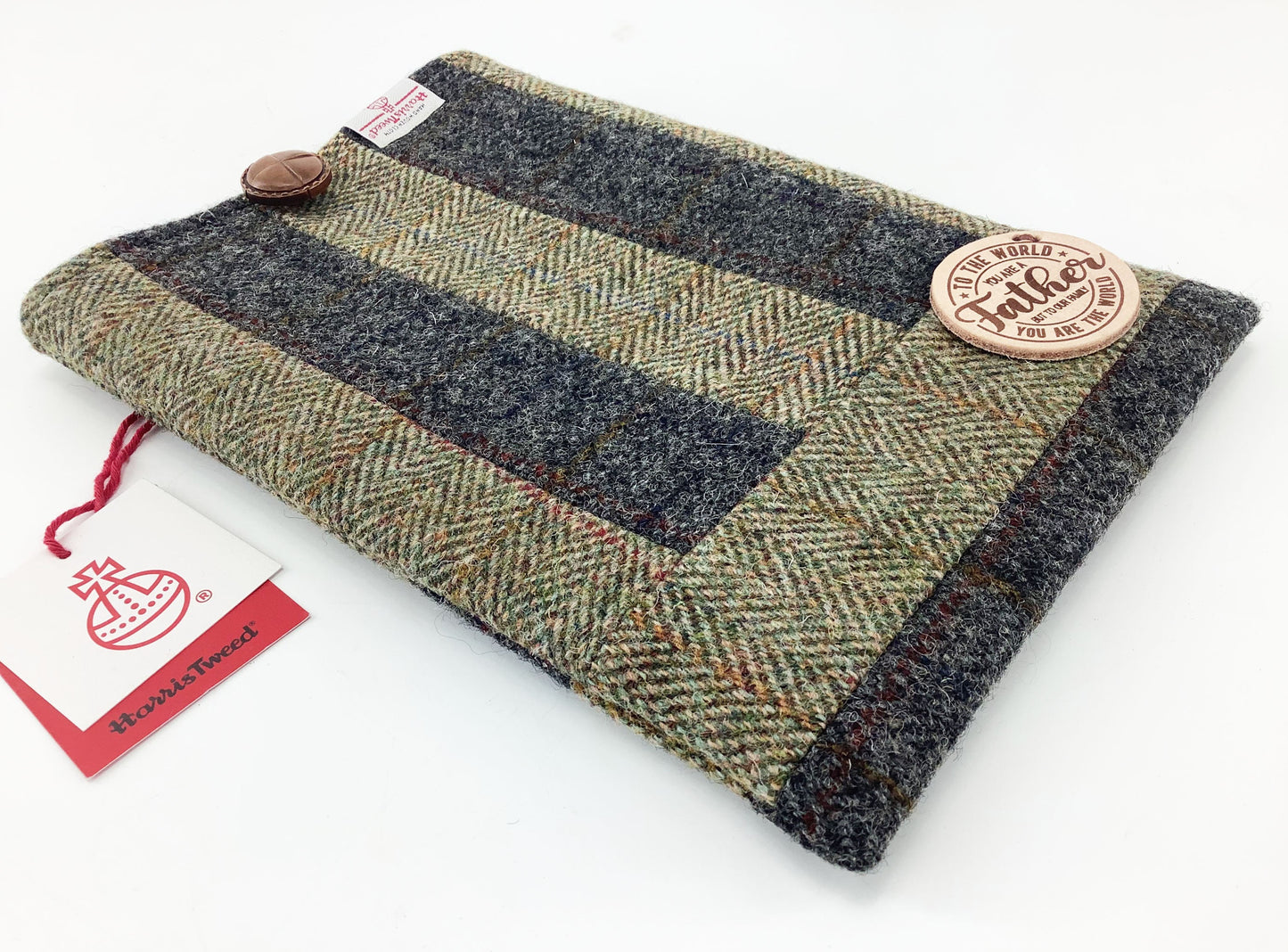 Harris Tweed iPad Case. 10" Patchwork Tablet Sleeve. Gift for Dad
