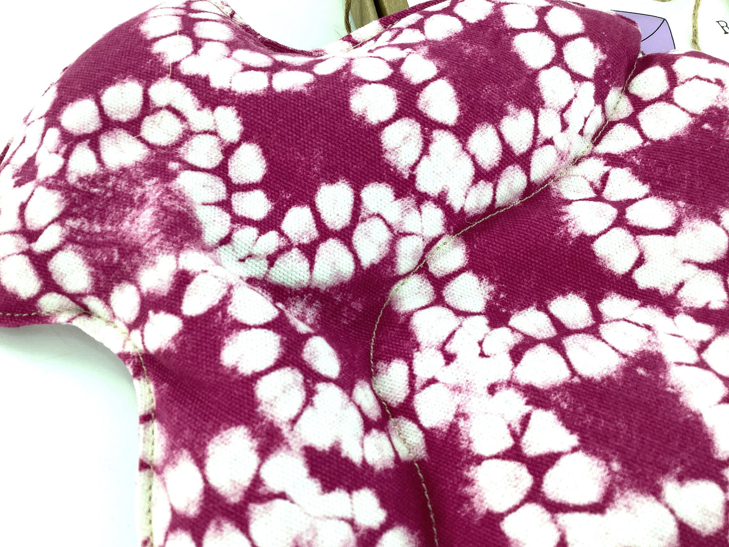 Wax Print Tie Dye 2L Bottle Shaped Wheat Bag. Lavender Scented or Unscented Warming Gift