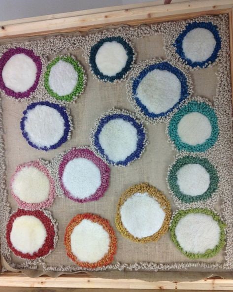 Natural Un-Dyed Punch Needle Yarn. 100% Wool Creative Weaving, Rug Making, Tapestry. Chunky