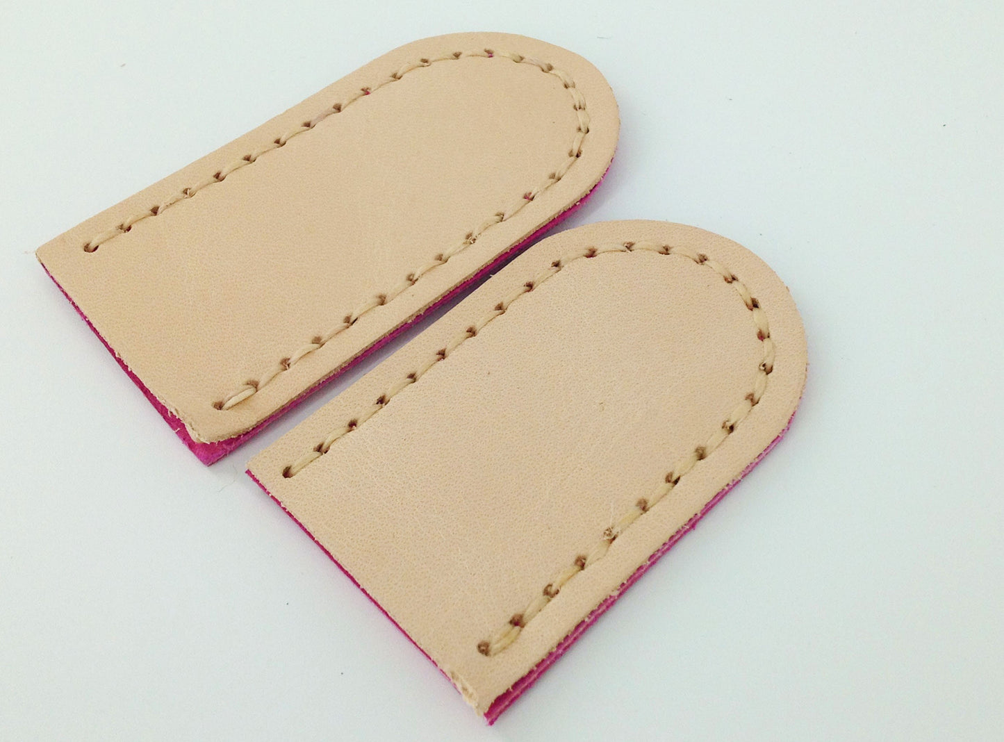 Hessian Needle Felting Mats in Pink. Pre-filled