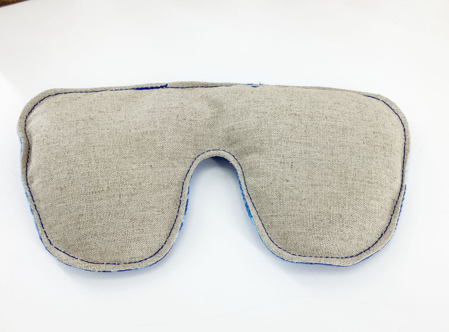 Wheat Bag Weighted Eye Pillow Gift Set. Indigo Shibori Print Heat Shaped Scented or Unscented Heat Therapy. Handmade Wellness Gift Box