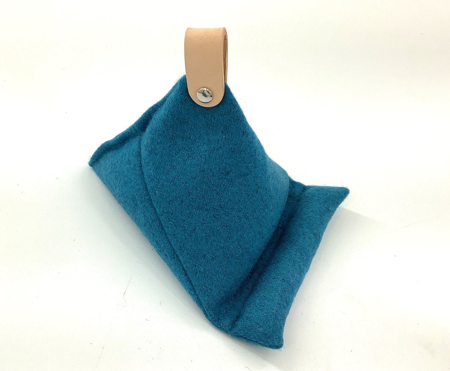 Wool iPad Tablet, Mobile Phone or Kindle Holder Bean Bag. Will Hold Any Size. Weighted Luxury Personalised Gift