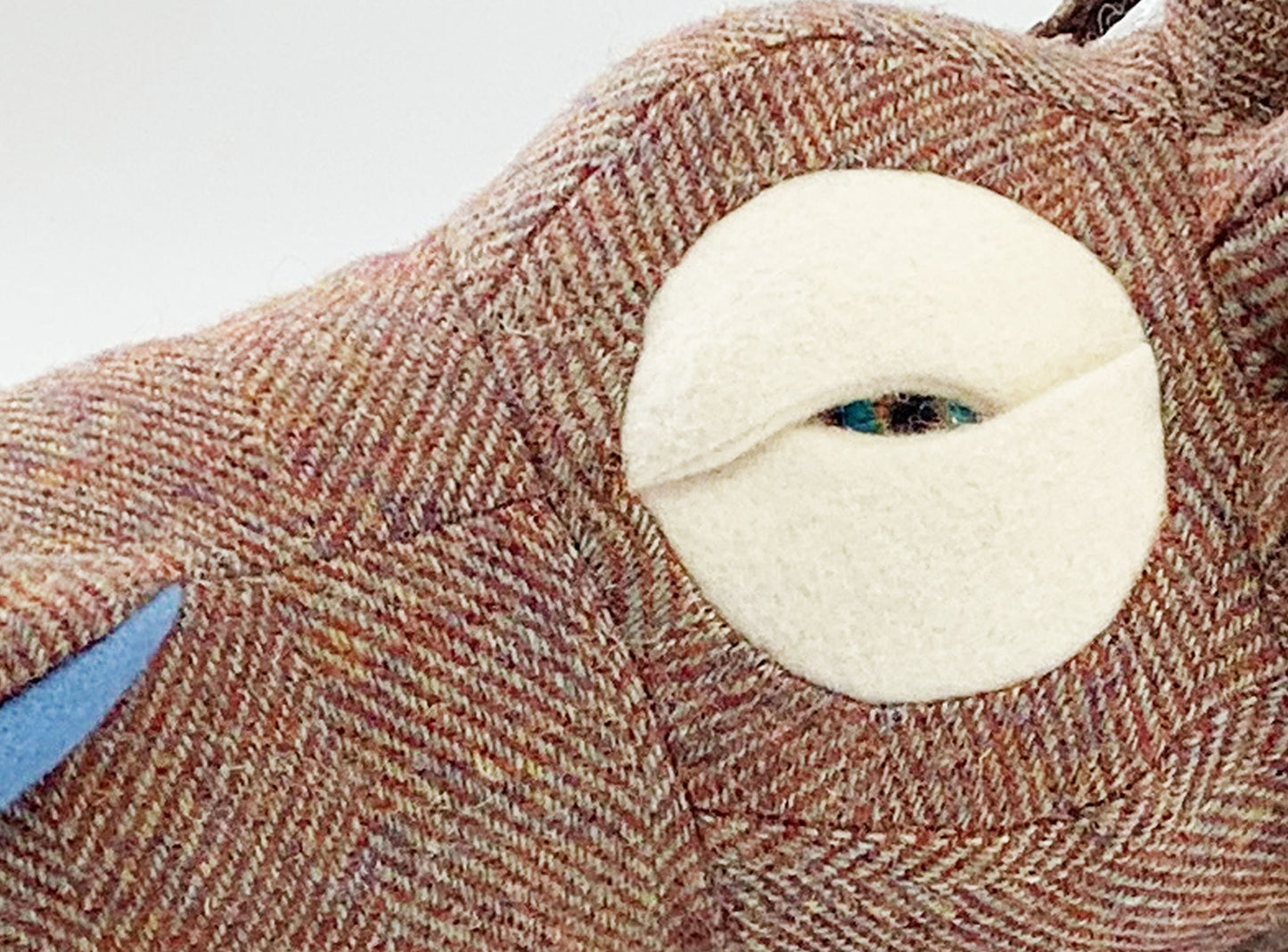 Harris Tweed Squid Toy Softie. Novelty Cushion Room Decor. Hand Crafted 100% Wool