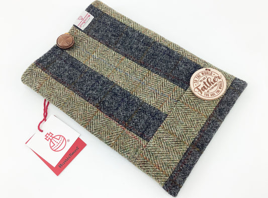 Harris Tweed iPad Case. 10" Patchwork Tablet Sleeve. Gift for Dad