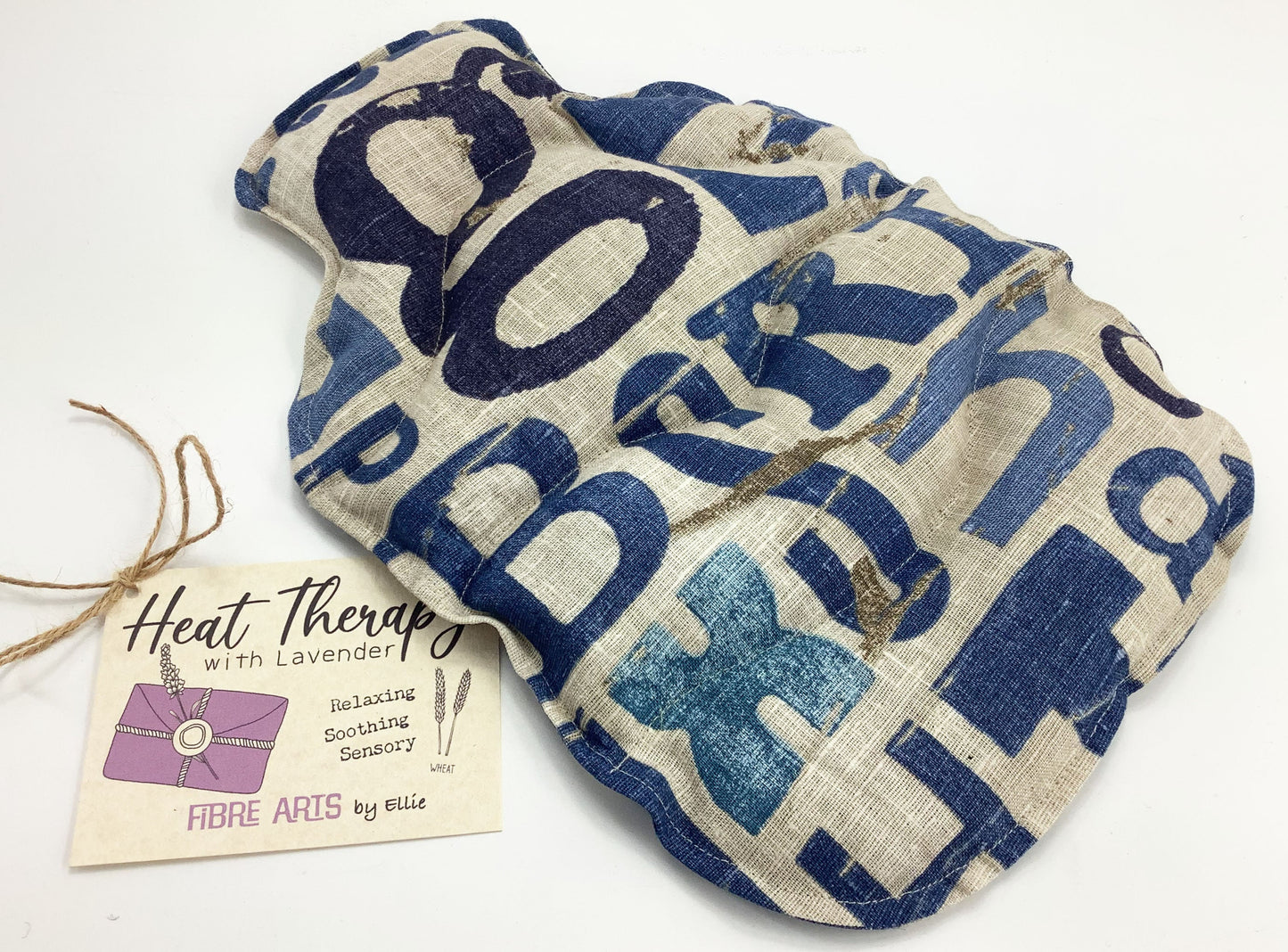 Microwave Wheat Bag Harris Tweed Gift Set. Sleep Mask, Weighted Lavender Eye Pillow, 2L   Hot Water Bottle Cover Heat Therapy Care Package