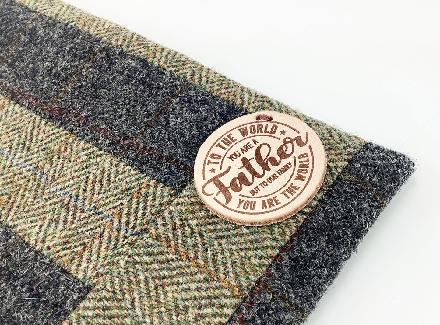 Harris Tweed iPad Case. 10" Patchwork Tablet Sleeve. Gift for Dad