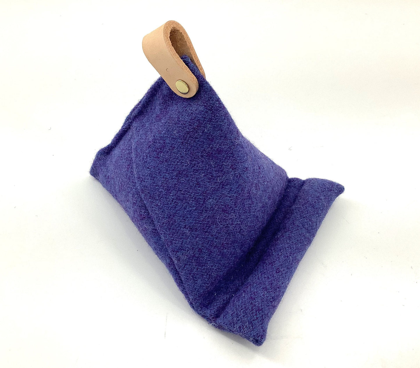 Mobile Phone or Tablet Stand Pillow. Weighted Bean Bag Pure Wool Personalised Gift. Will Hold Any Size.