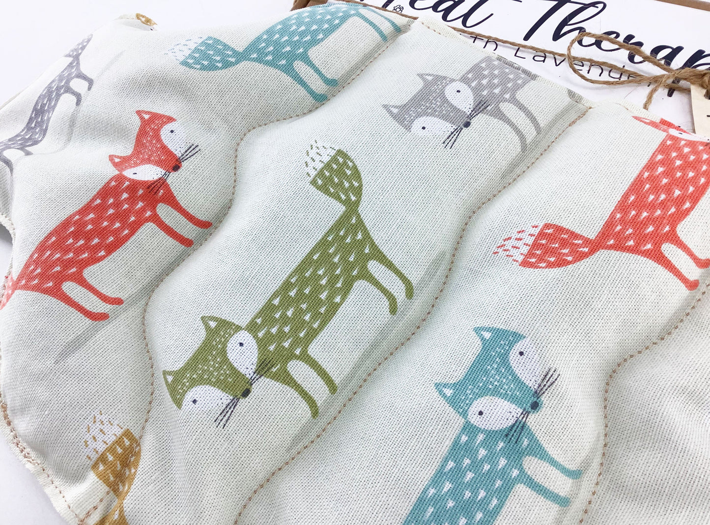 Fox Wheat Bag. Hot Water Bottle Shaped Heat Pack. Handmade Warming Fox Lovers Gift