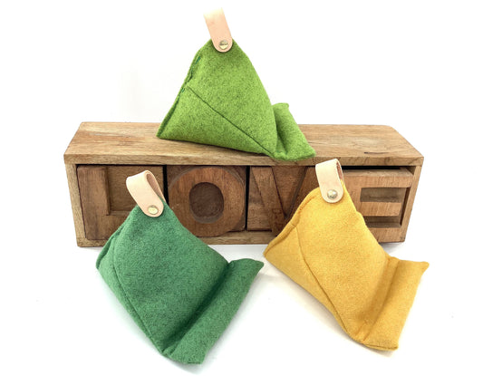 Kindle, Phone or Tablet Custom Weighted Bean Bag in Pure Wool. Sturdy Enough to hold Any Size. Personalised Gift