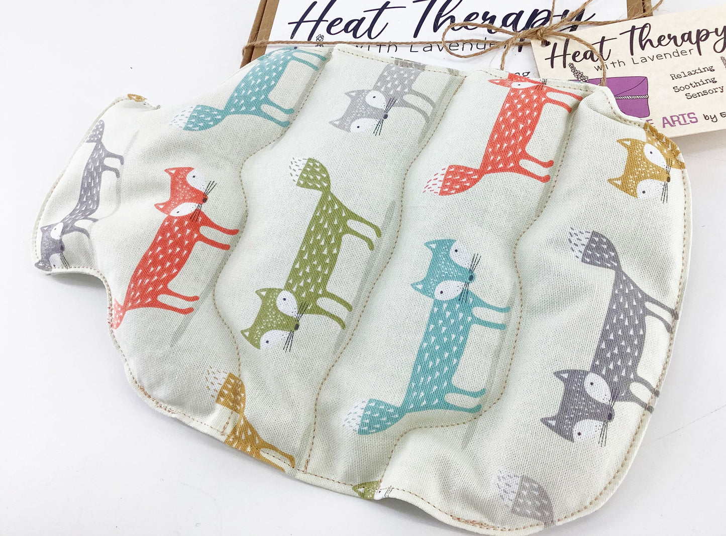 Fox Wheat Bag. Hot Water Bottle Shaped Heat Pack. Handmade Warming Fox Lovers Gift