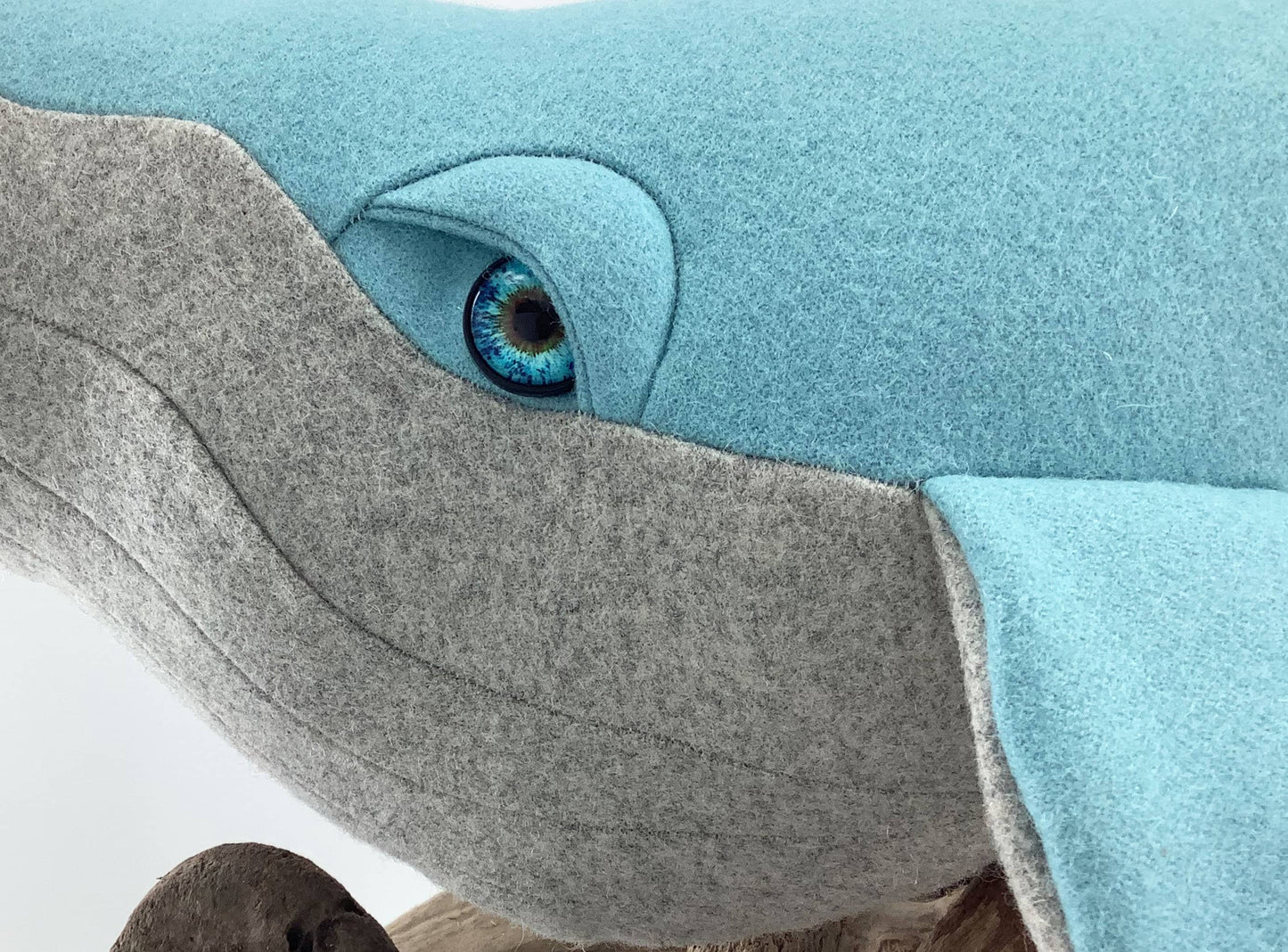 Humpback Whale Toy, Pillow, Cushion Plush. 100% Wool  Stuffed Marine Sea Life Creature. Hand Crafted