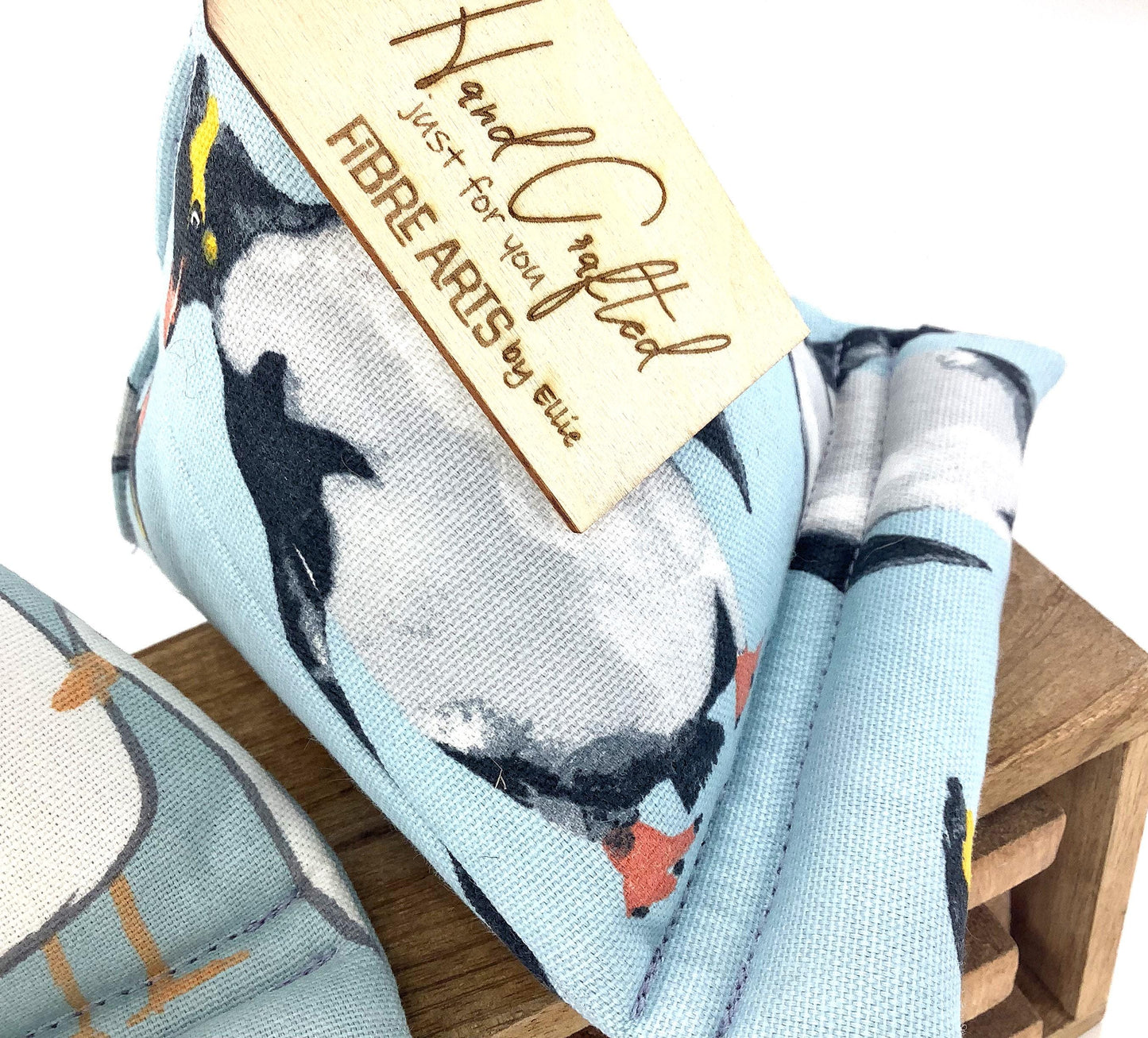 Seagulls Mobile Phone. Kindle, iPad or Tablet Stand. Weighted, Sturdy and Washable. Swallows, Penguins Small Yet Mighty Hand Crafted Gift