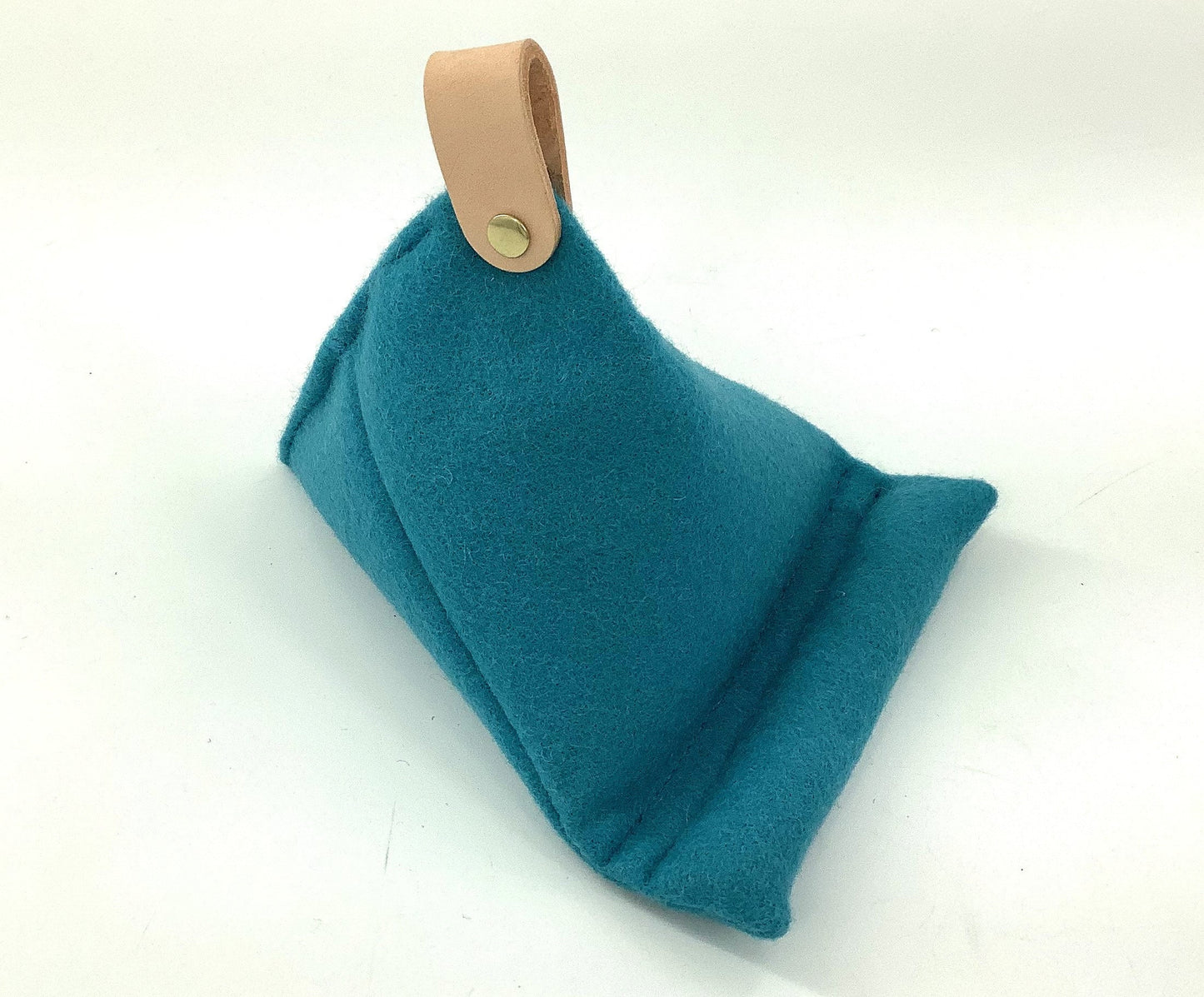Wool iPad Tablet, Mobile Phone or Kindle Holder Bean Bag. Will Hold Any Size. Weighted Luxury Personalised Gift