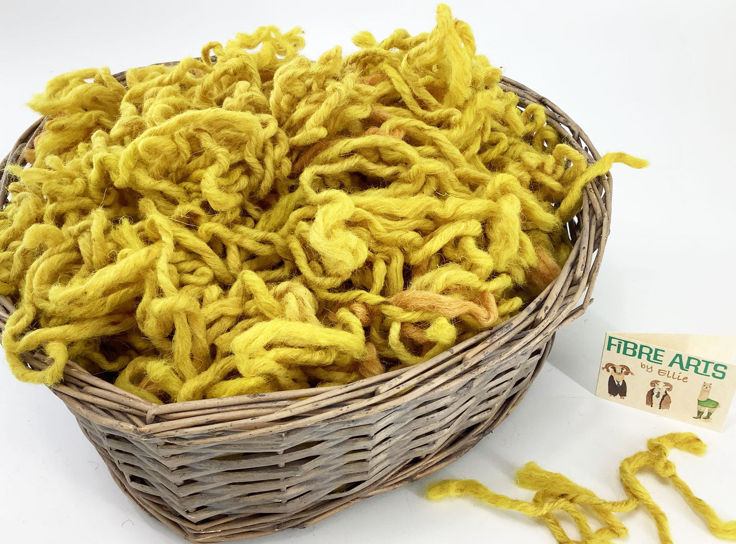 Rug Yarn for Punch Needle, Rug Making, Creative Weaving or Tapestry. Chunky 100% Wool in Yellow Shades