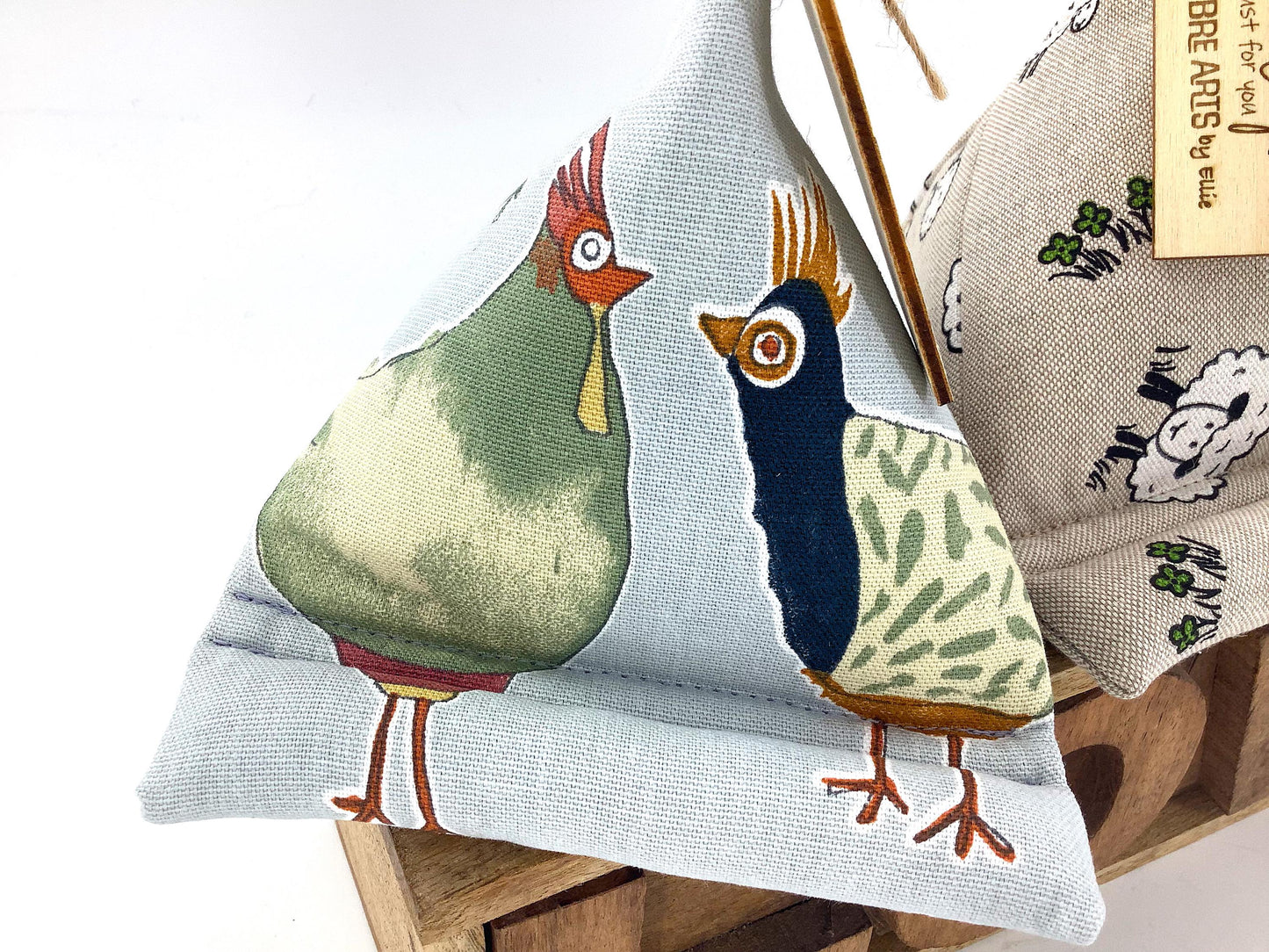 Sheep Mobile Phone. Kindle, iPad or Tablet Stand. Weighted, Sturdy and Washable. Hen, Fox Small Yet Mighty Cotton Hand Crafted Gift