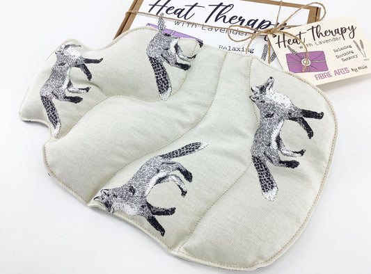 Wheat Bag. Fox Themed Microwave Hot Water Bottle Shaped Heat Pack. Scented or Unscented Hands Crafted Fox Lovers Gift