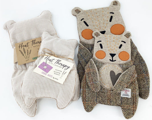 Harris Tweed Lavender Sensory Wool Bear